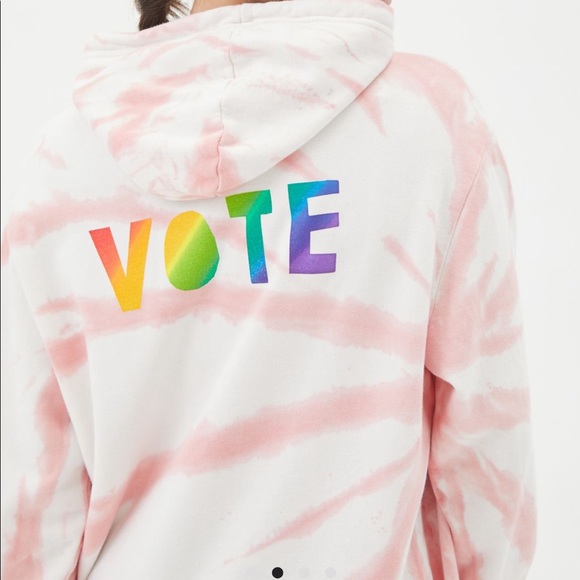 Medium Tie-Dye United We Vote hoodie sweatshirts - Picture 2 of 7
